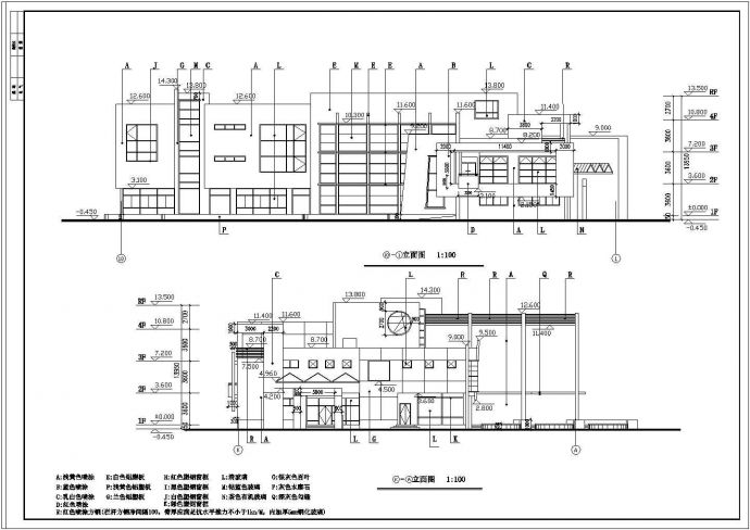 某地3层框架结构幼儿园建筑设计施工图_图1