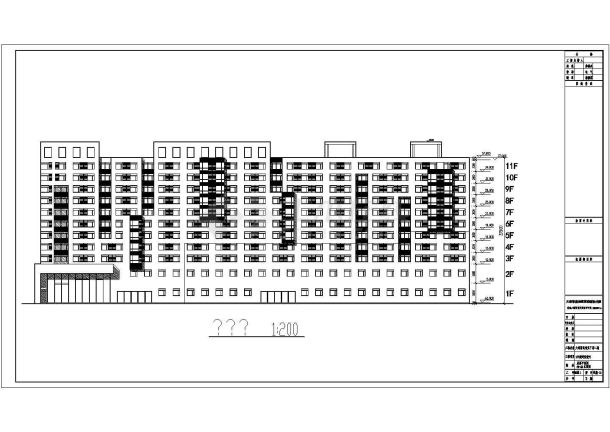 某地9层框架结构剪力墙住宅楼建筑设计方案图-图一