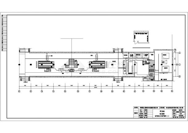 哈尔滨地下两层11米岛式站台地铁车站CAD图纸117张-图一