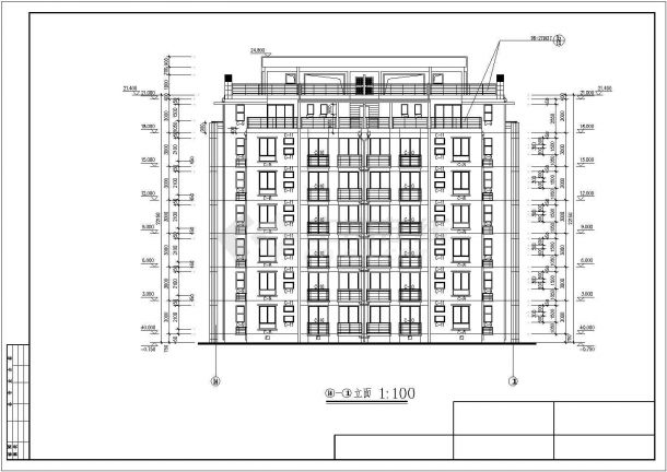 某地七层剪力墙结构住宅楼建筑设计施工图纸-图二