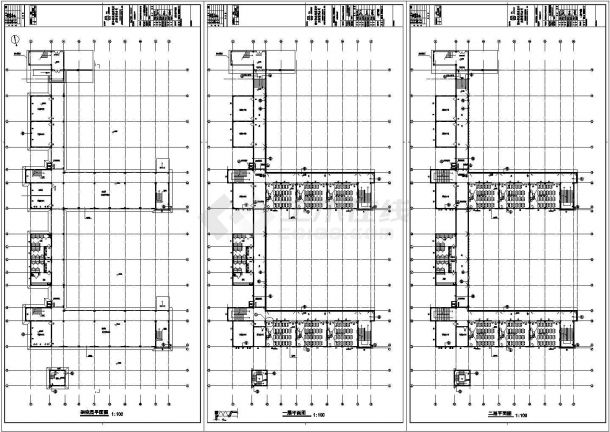 某五层框架小学改建教学楼建筑施工图（建筑占地面积1224平方米）-图一