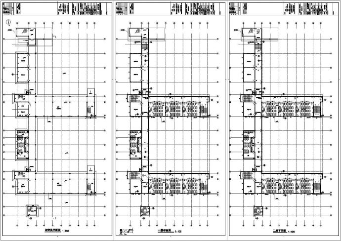 某五层框架小学改建教学楼建筑施工图（建筑占地面积1224平方米）_图1