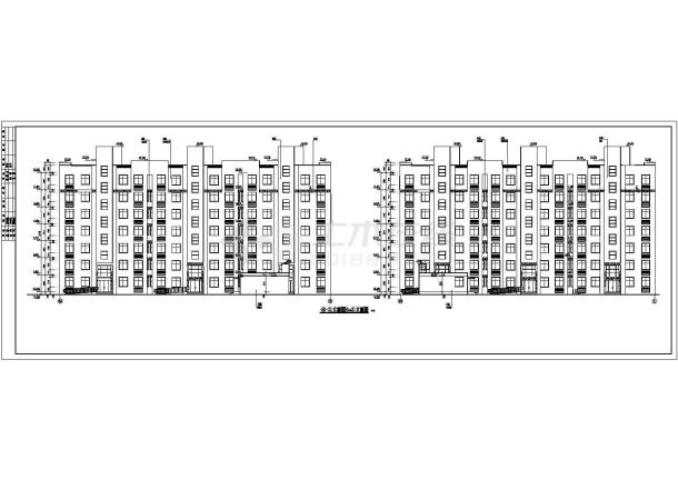 某地7层框架结构住宅楼建筑设计扩初图-图一