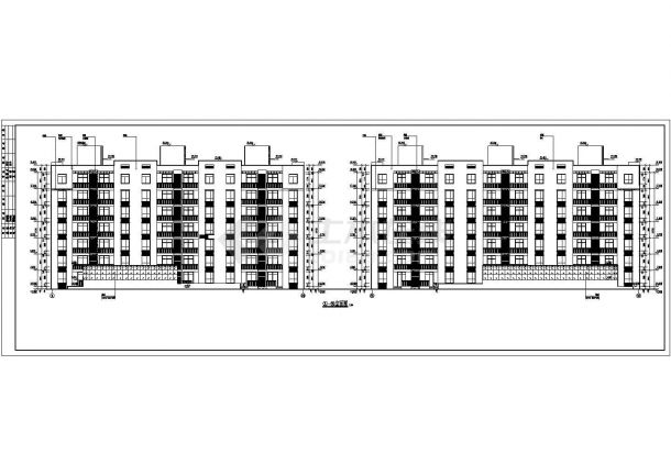 某地7层框架结构住宅楼建筑设计扩初图-图二