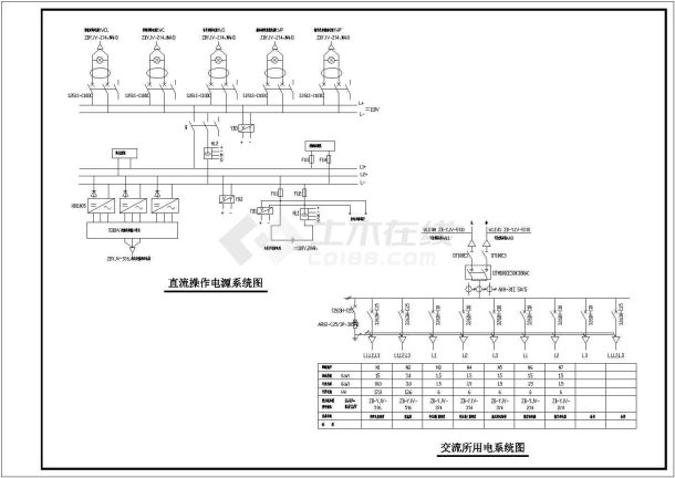 某变电所二次系统CAD布置图-图一