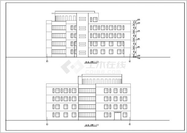 沈阳经济技术开发区五层综合楼建筑设计施工图-图二