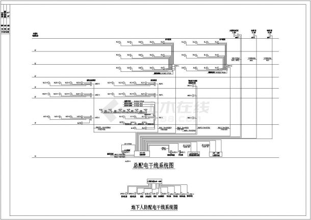 某六层商场电气施工图（共17张图纸）-图二
