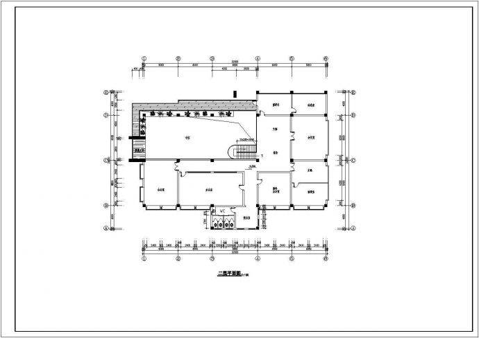 二层现代风格办公型别墅建筑设计施工图_图1