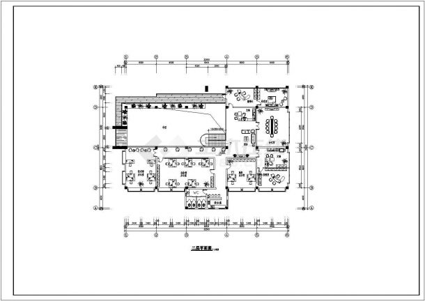 二层现代风格办公型别墅建筑设计施工图-图二