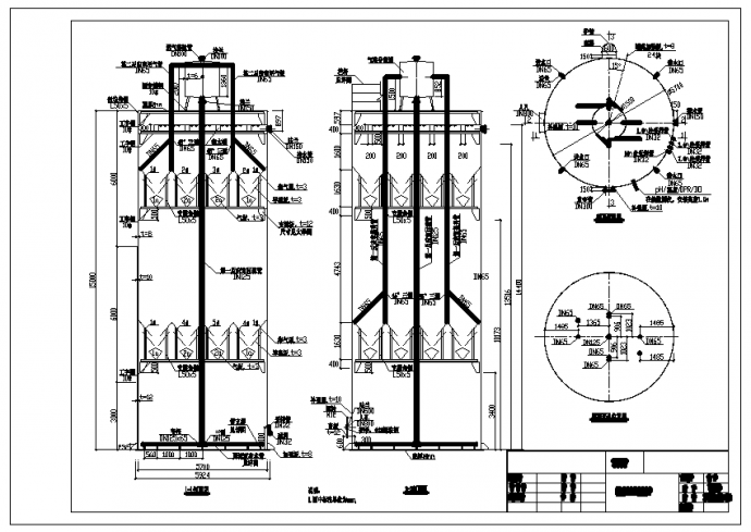 300m3-IC反应罐详细加工图纸（IC厌氧反应器工艺图）_图1