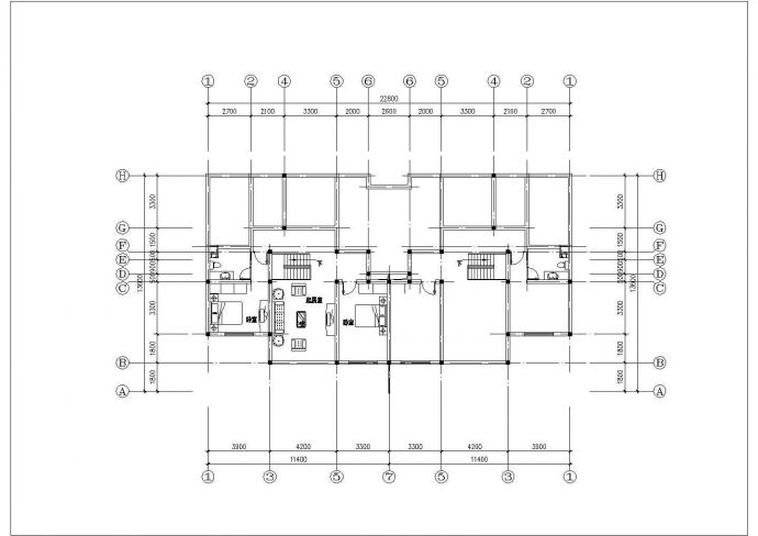 [方案]住宅户型设计cad平面图_图1