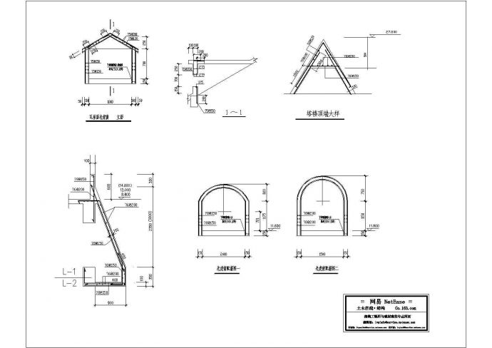 各种不同类型屋顶老虎窗结构施工图_图1