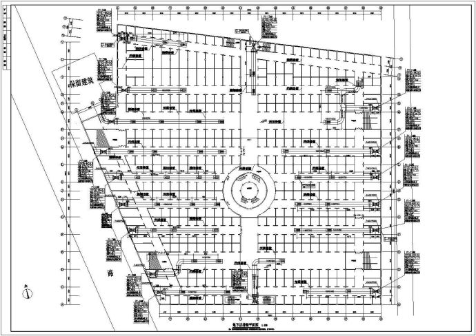 某地下商场全空气空调系统暖通设计图_图1