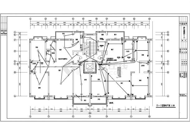 高层住宅电气设计施工图（甲级设计院）-图一