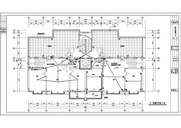 高层住宅电气设计施工图（甲级设计院）-图二
