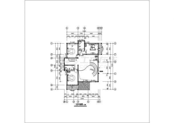 某别墅建筑和部分结构施工图-图二