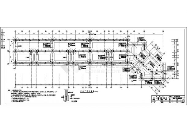 【河南省】底框商住楼结构施工cad图-图一