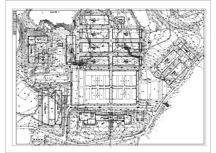 某地区酒厂总平面规划设计施工图纸_图1