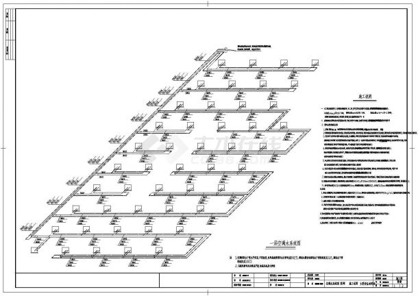 双层卖场空调结构改造CAD立面图-图一