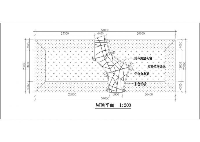 某广场的建筑小品画廊设计图_图1