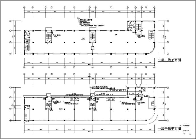 某商业街电气施工图平面CAD套图_图1