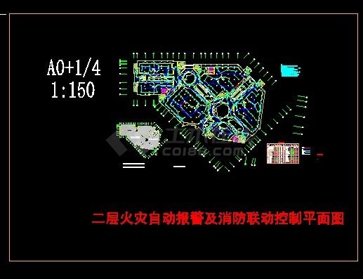 某住宅楼火灾自动报警平面图-图二