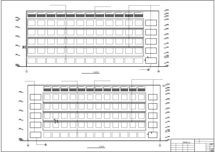一套市级中学完整的教学楼结构施工图（五层）_图1