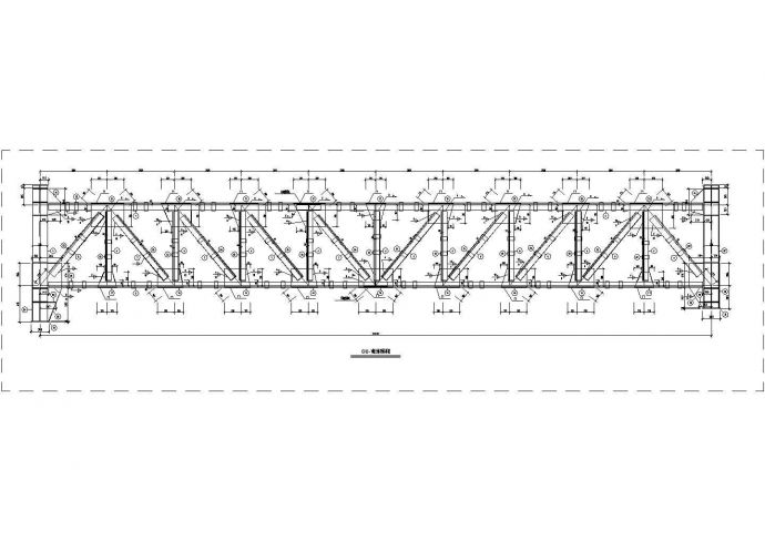 某26米跨皮带栈桥施工cad图，共2张图_图1
