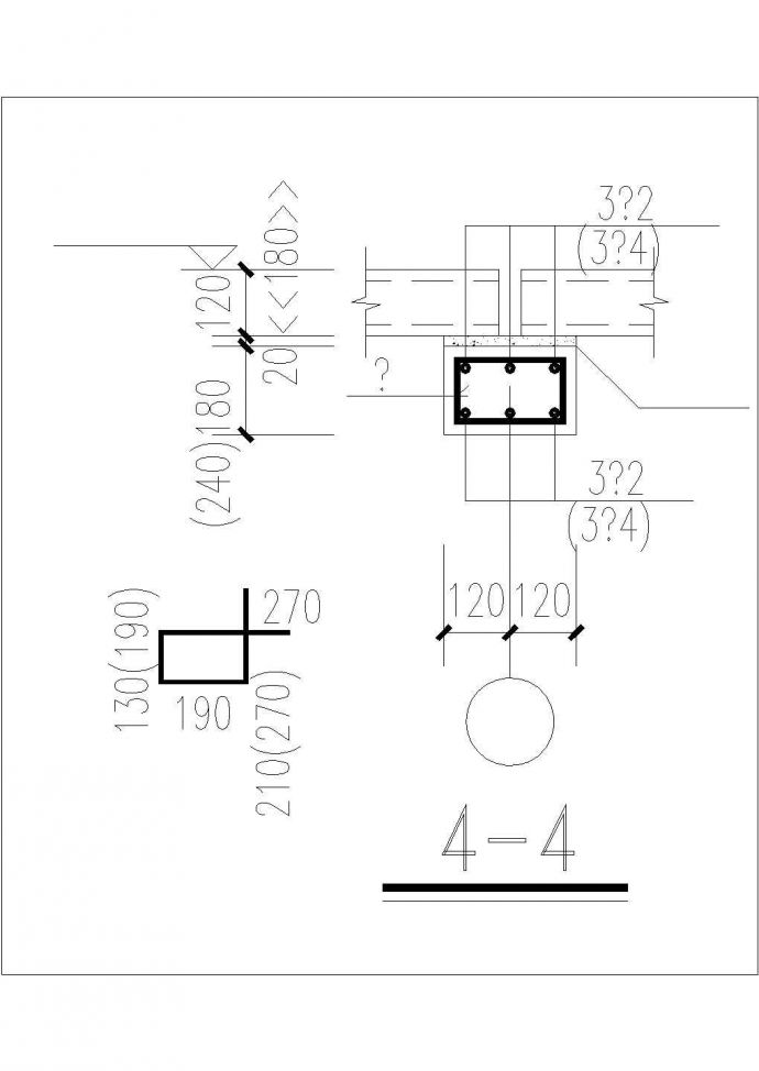 砌体8度结构抗震节点设计cad图，共6张_图1