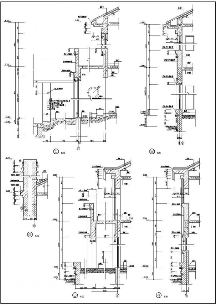 东方花园A型二层别墅建筑设计施工图_图1