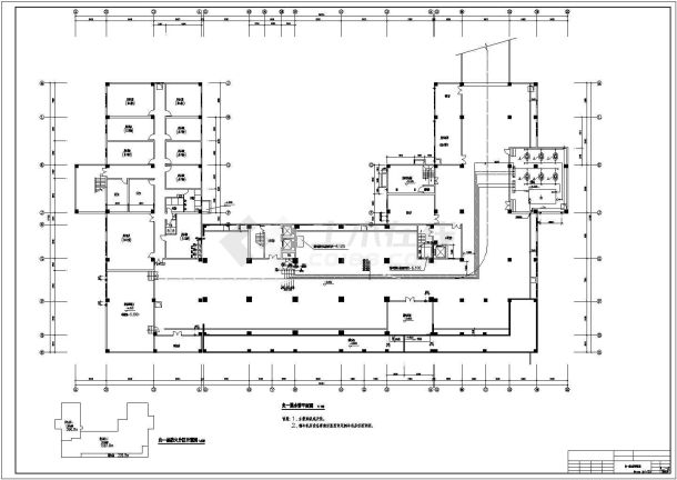 高层宾馆空调通风及防排烟系统设计施工图-图一