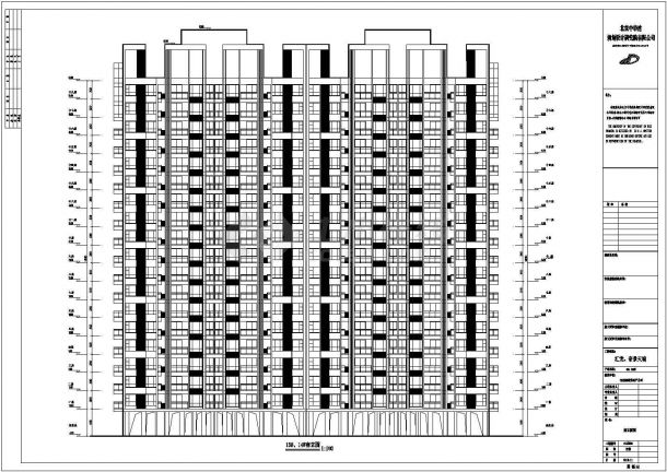 某地高层框架结构住宅楼建筑设计方案图-图二