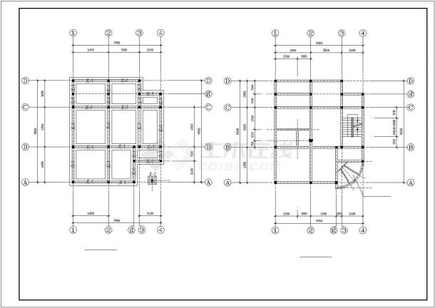 【墩头】三层独栋小别墅建筑设计施工图-图二