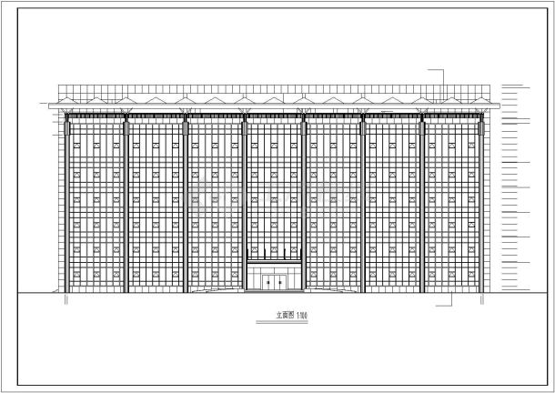 某地区6层混凝土框架结构办公楼建筑施工图纸-图二