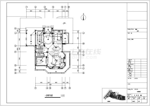 【福建】某3层别墅电气设计施工图纸-图二