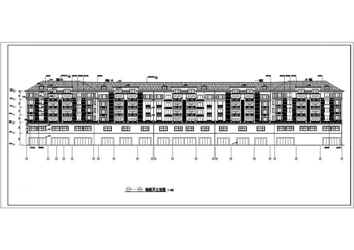 永洲市某地六层底框结构小区住宅建筑设计施工图纸_图1