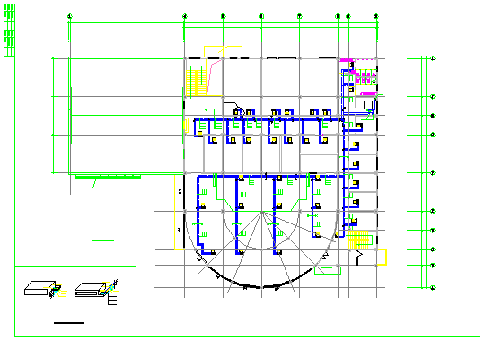 某学院活动中心中央空调系统设计图_图1