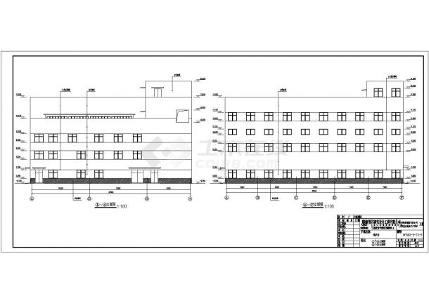 山西省运城市三层框架结构锅炉房建筑设计施工图纸-图一
