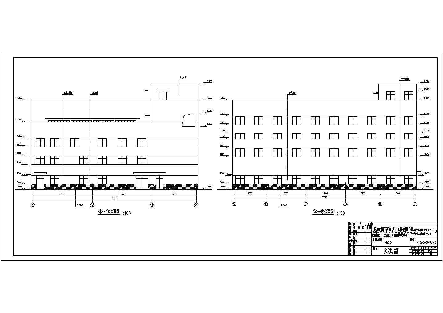 山西省运城市三层框架结构锅炉房建筑设计施工图纸