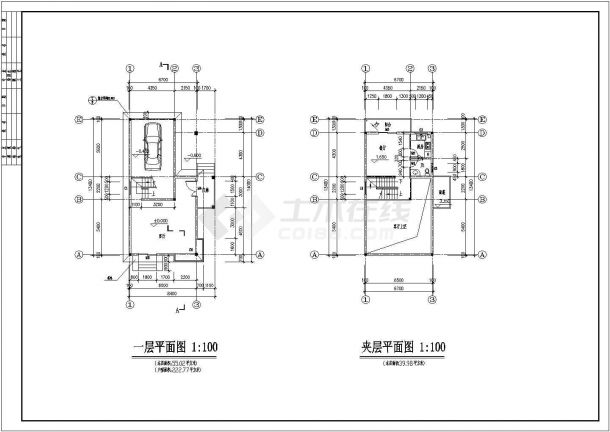 【吉安】三层砖混结构别墅建筑设计施工图-图二