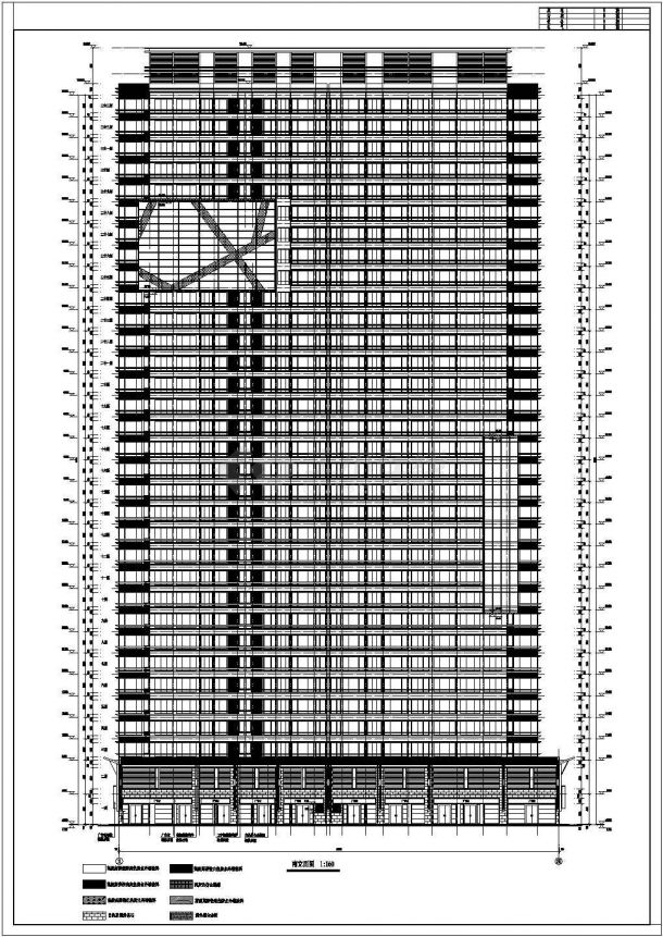 某33层剪力墙商业住宅楼建筑设计施工图-图一
