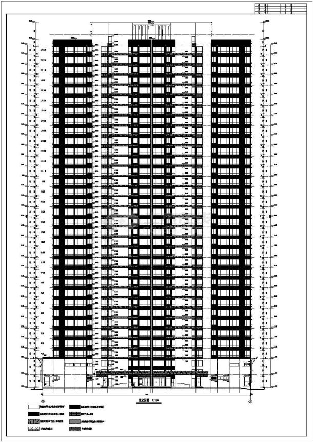 某33层剪力墙商业住宅楼建筑设计施工图-图二
