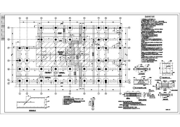 某地28层框架核心筒结构综合楼结构施工图-图一