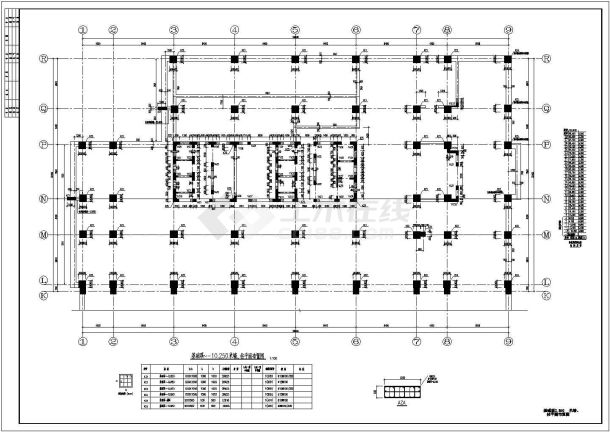 某地28层框架核心筒结构综合楼结构施工图-图二