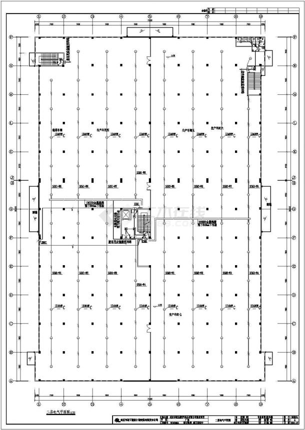 某二层大空间厂房电气设计全套施工图-图二