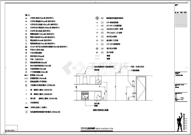 【上海】浦东滨江兰庭A型样板房装修施工CAD图纸-图一