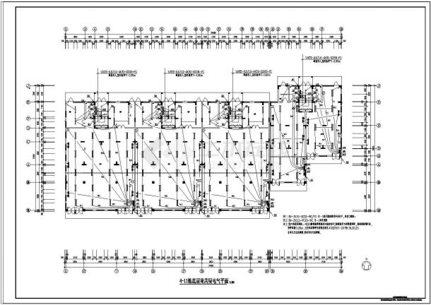【江苏】某六层商住楼电气设计施工图纸-图一