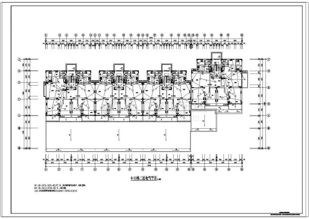 【江苏】某六层商住楼电气设计施工图纸-图二