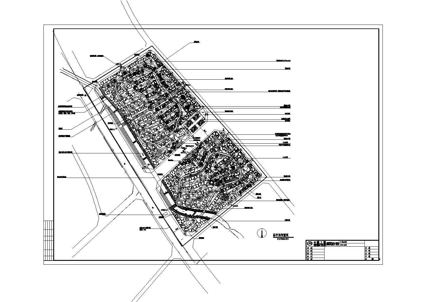 某小区景观设计总平图纸
