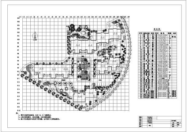 某小区组团绿地景观设计成套图纸-图二
